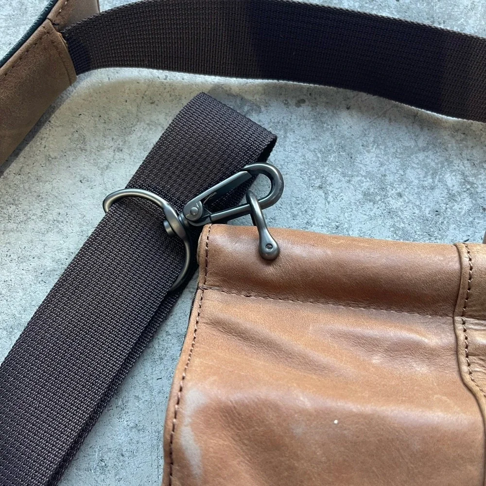 Wilson Genuine Leather Messenger Brown Sling Leather Briefcase Laptop Bag